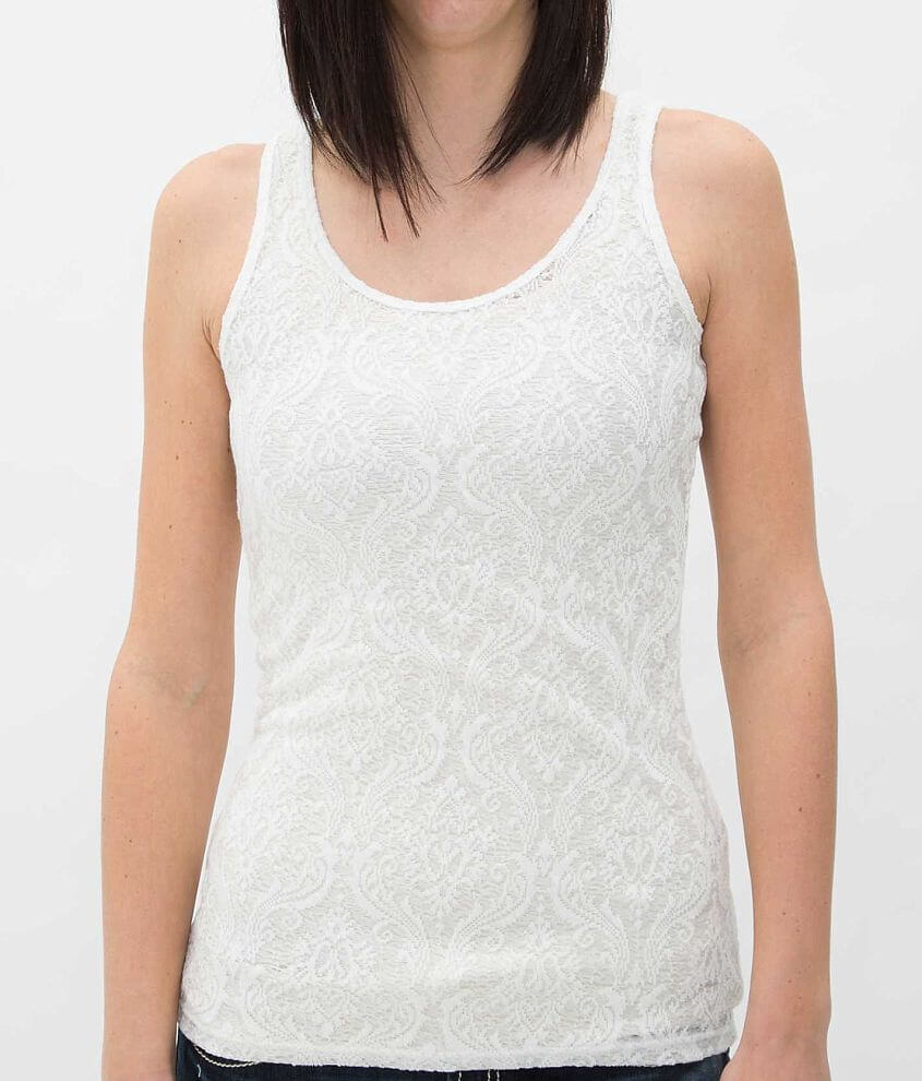 BKE Lace Tank Top front view