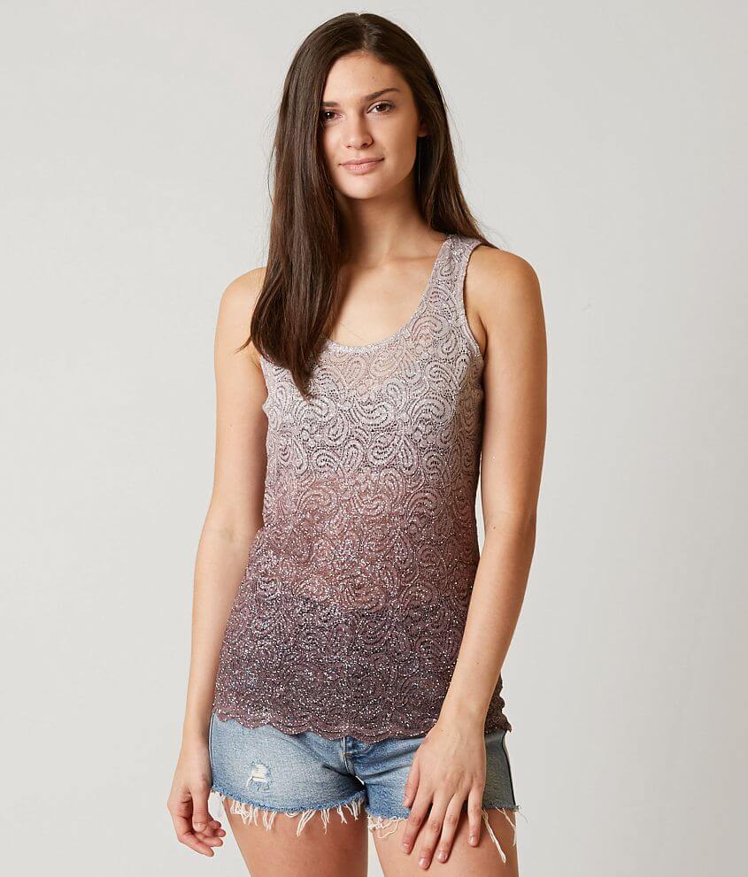 BKE Glitter Tank Top front view