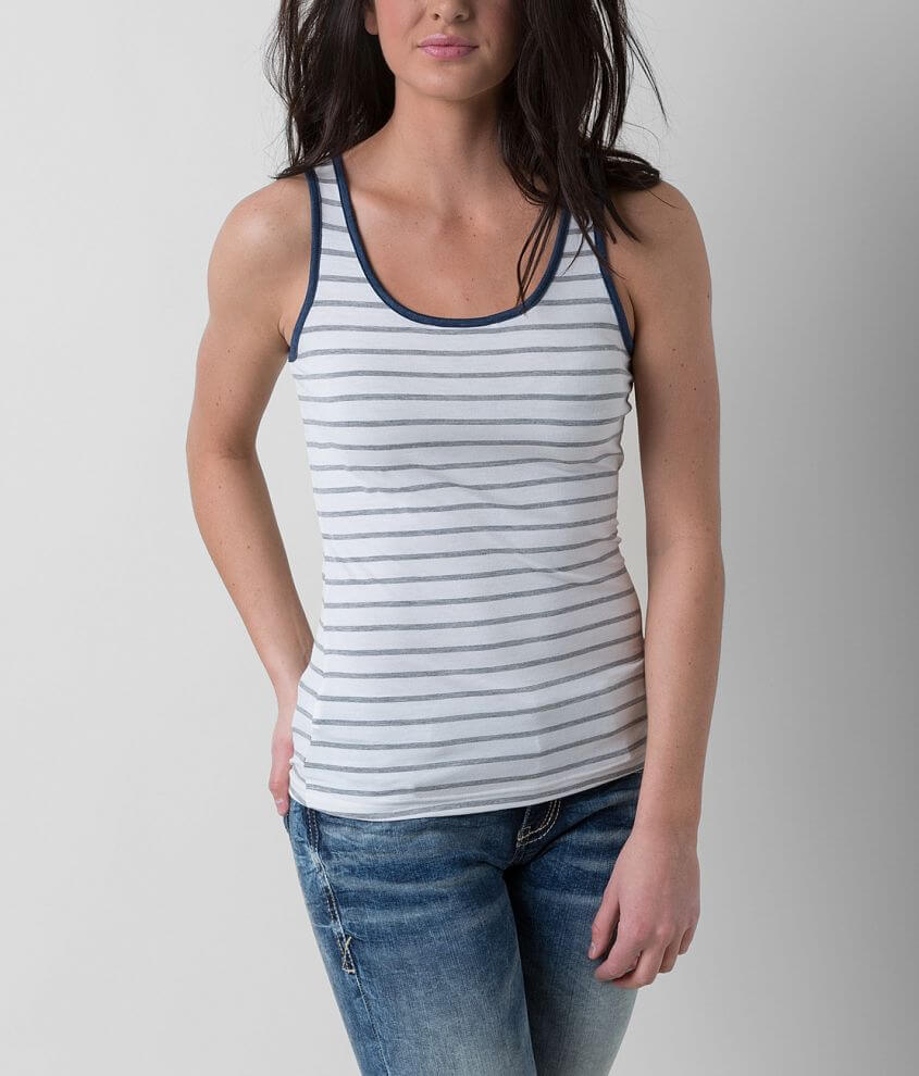 BKE Striped Tank Top front view