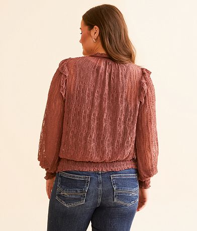 Daytrip Ruffle Lace Top BACK