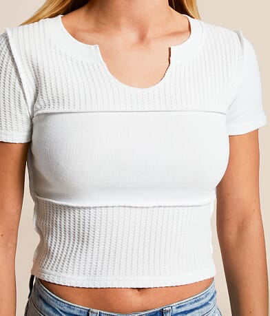 FITZ + EDDI Waffle Knit T-Shirt misc detail 1 view