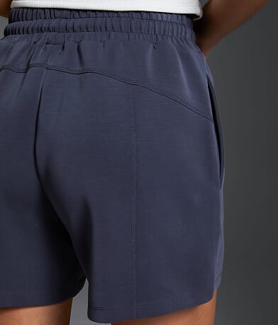Buckle Black High Rise Stretch Short BACK_POCKET