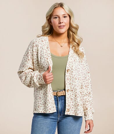 Z Supply Fleur Cropped Cardigan Sweater - Women's Sweaters Z Supply Fleur Cropped Cardigan Sweater - Women's Sweaters