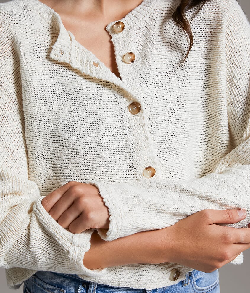 Cropped Cardigan Sweater