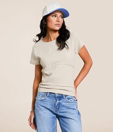 Gilded Intent Raw Edge T-Shirt front view