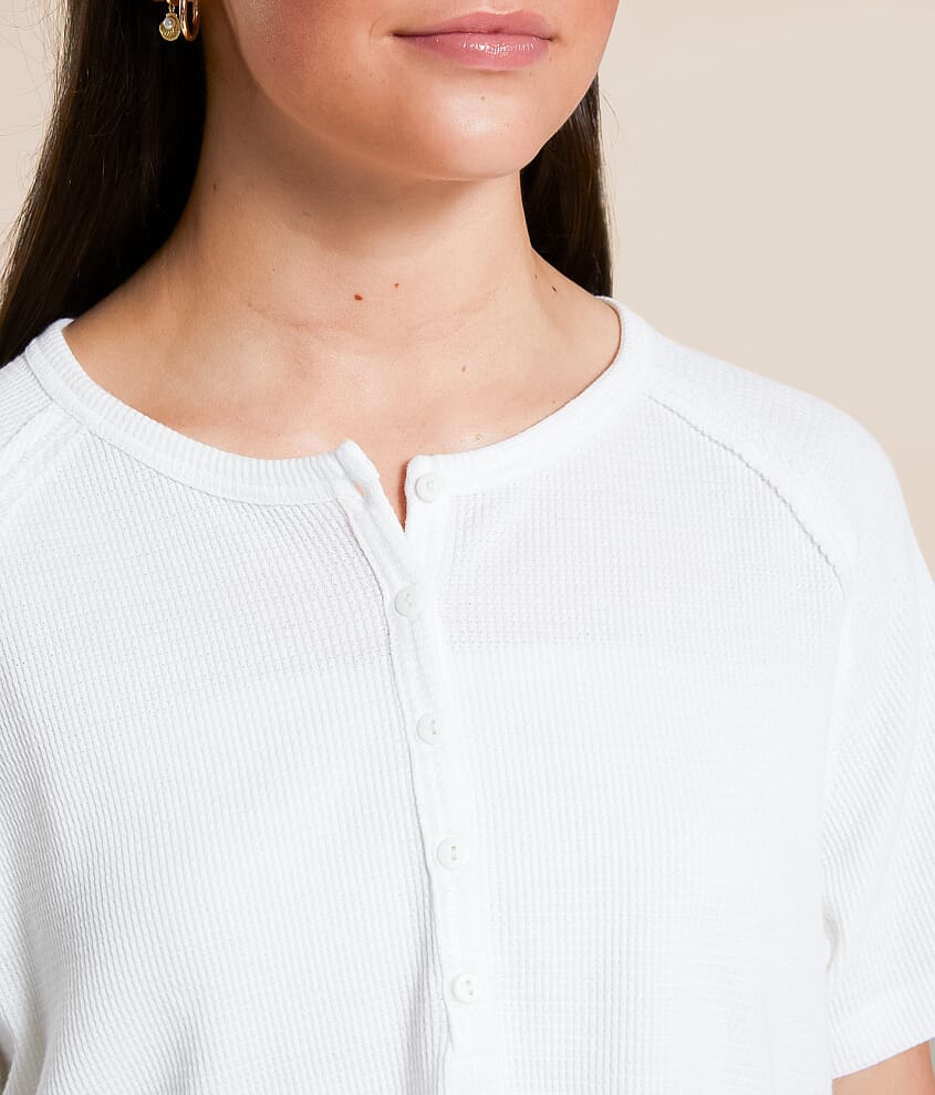 Cropped Thermal Henley