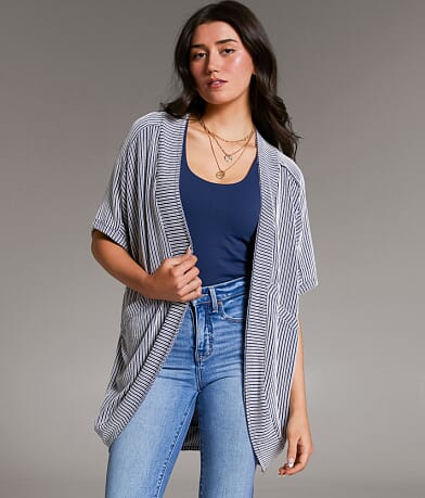 BKE Ribbed Cocoon Cardigan FULL_RIGHT_SIDE