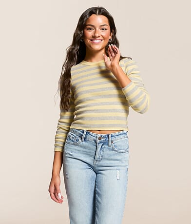 FITZ + EDDI Striped Top front view