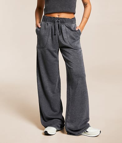 Gilded Intent Washed Wide Leg Sweatpant front view