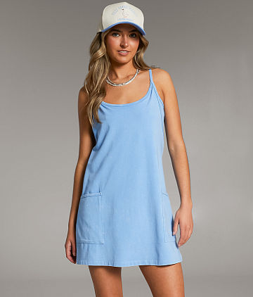 Washed Romper Dress