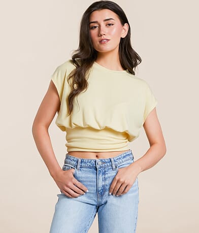 Willow & Root Banded Hem Top front view