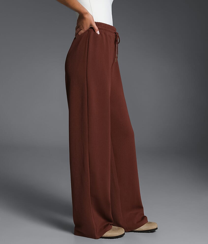 Ribbed Wide Leg Pant