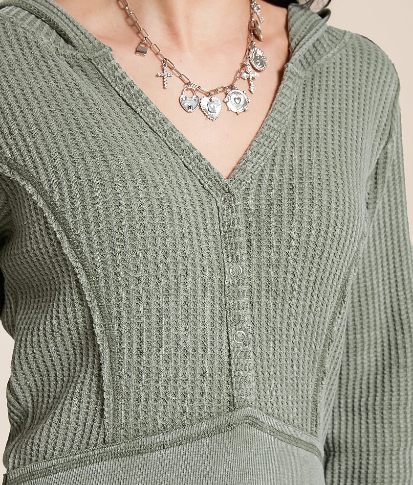 Washed Thermal Hoodie