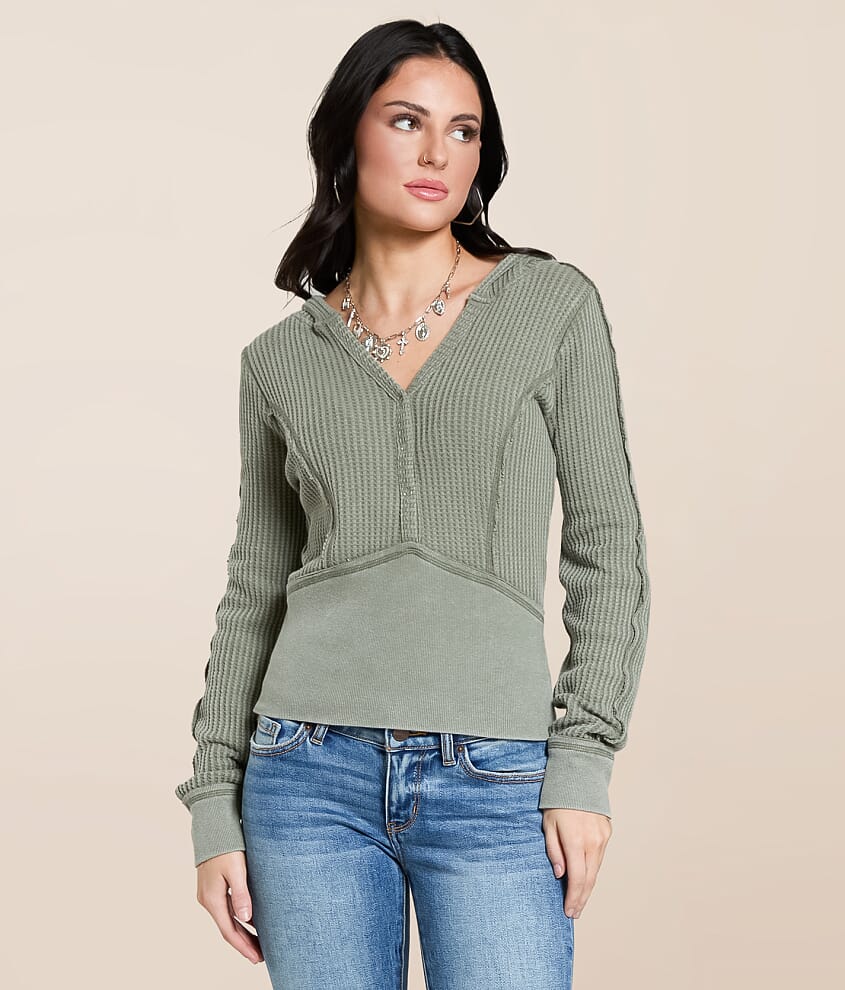 Washed Thermal Hoodie