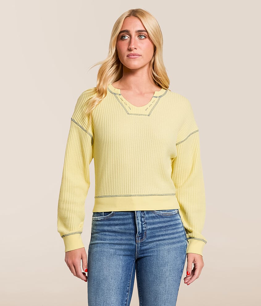 Waffle Knit Top - thumbnail 2