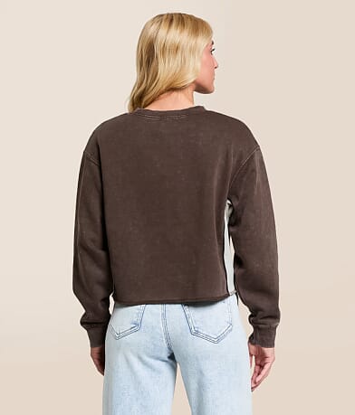 Washed Color Block Pullover thumbnail 3