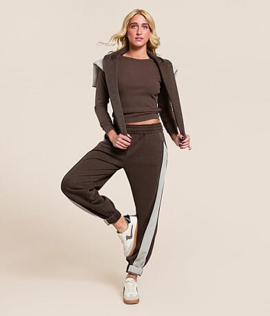 Gilded Intent Washed Color Block Jogger front view