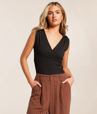 Willow & Root Ruched Tank Top front view