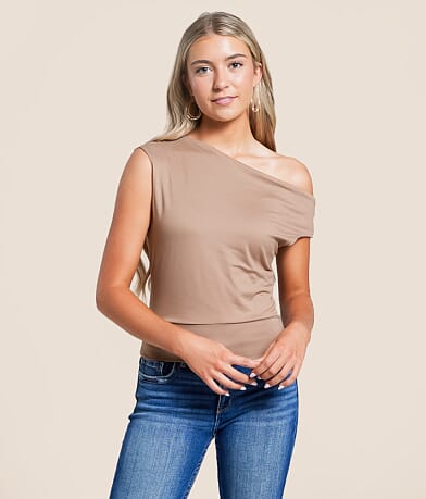 Willow & Root Off The Shoulder Top front view