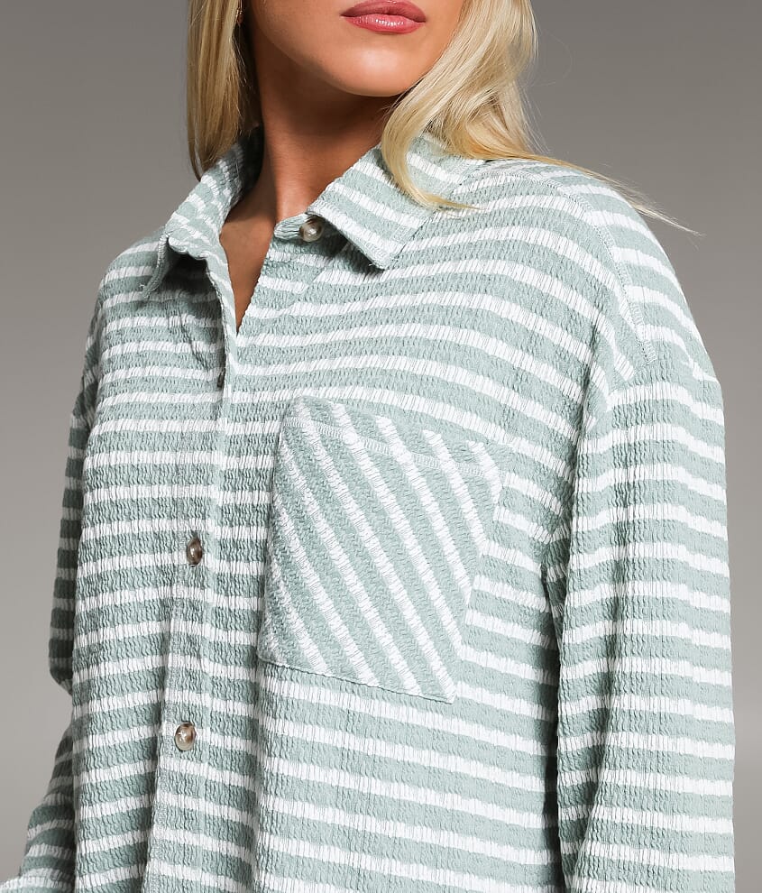 Textured Stripe Shirt