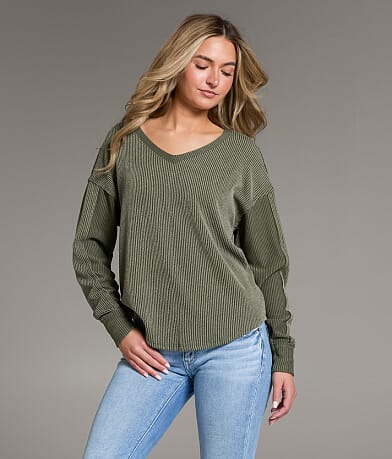 BKE Ribbed Top front view