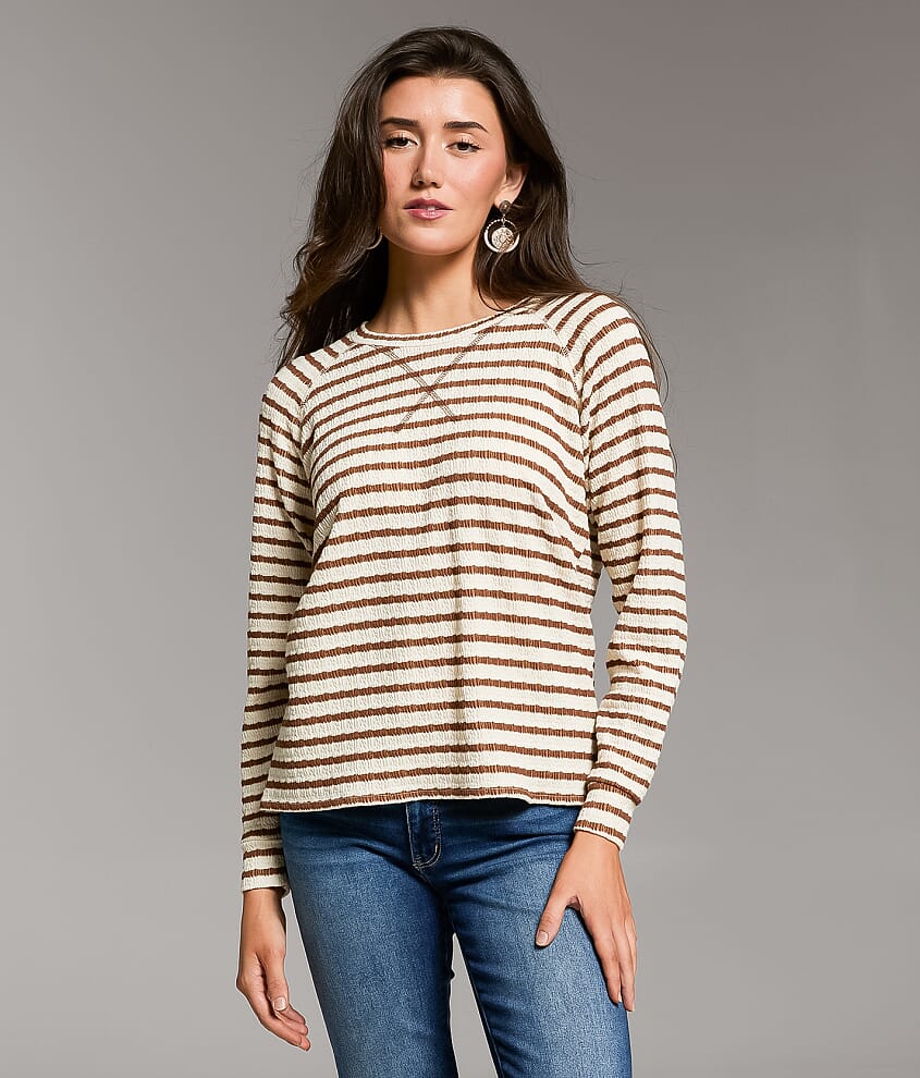 Textured Stripe Top