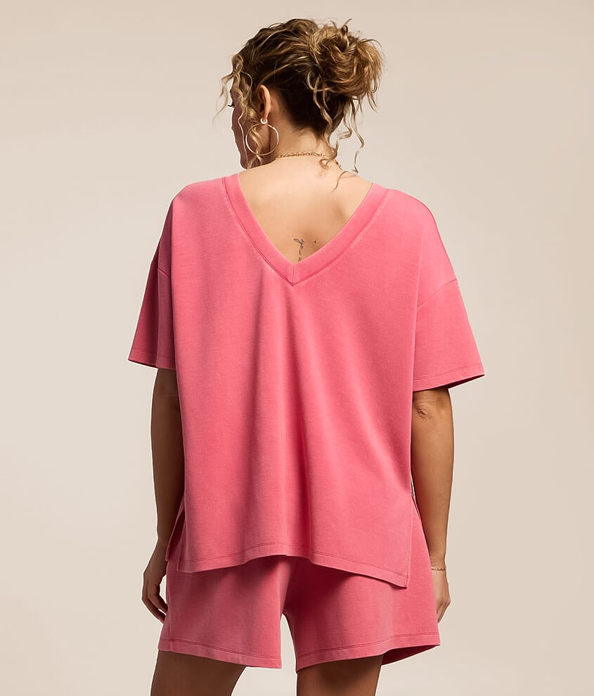 Washed 2-Way Oversized T-Shirt
