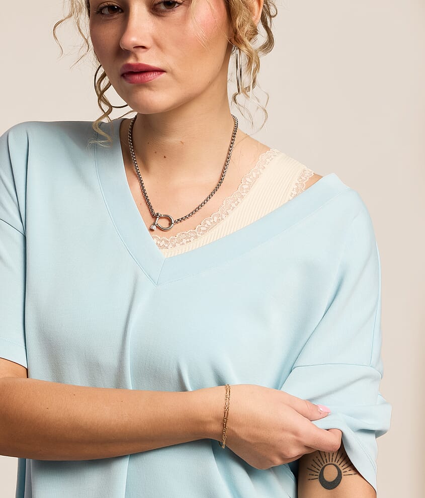 Washed 2-Way Oversized T-Shirt