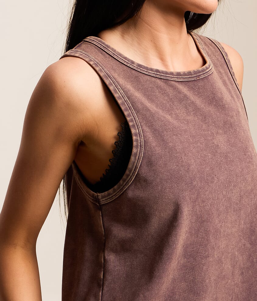 Twisted Open Back Tank Top