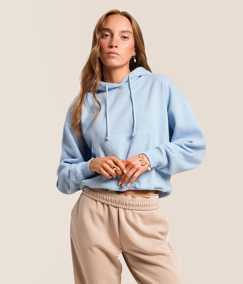 Polka Dot Hooded Sweatshirt - thumbnail 4