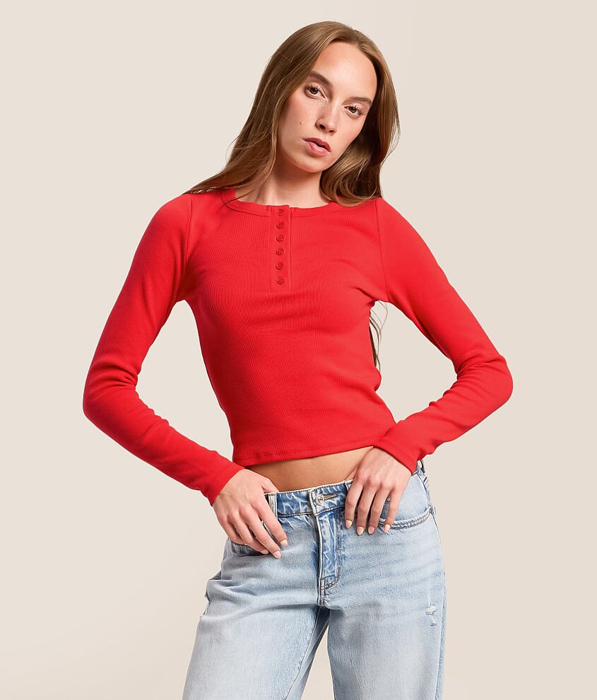 Ribbed Henley