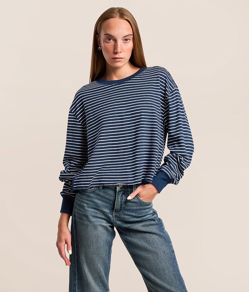 Striped Boxy Top