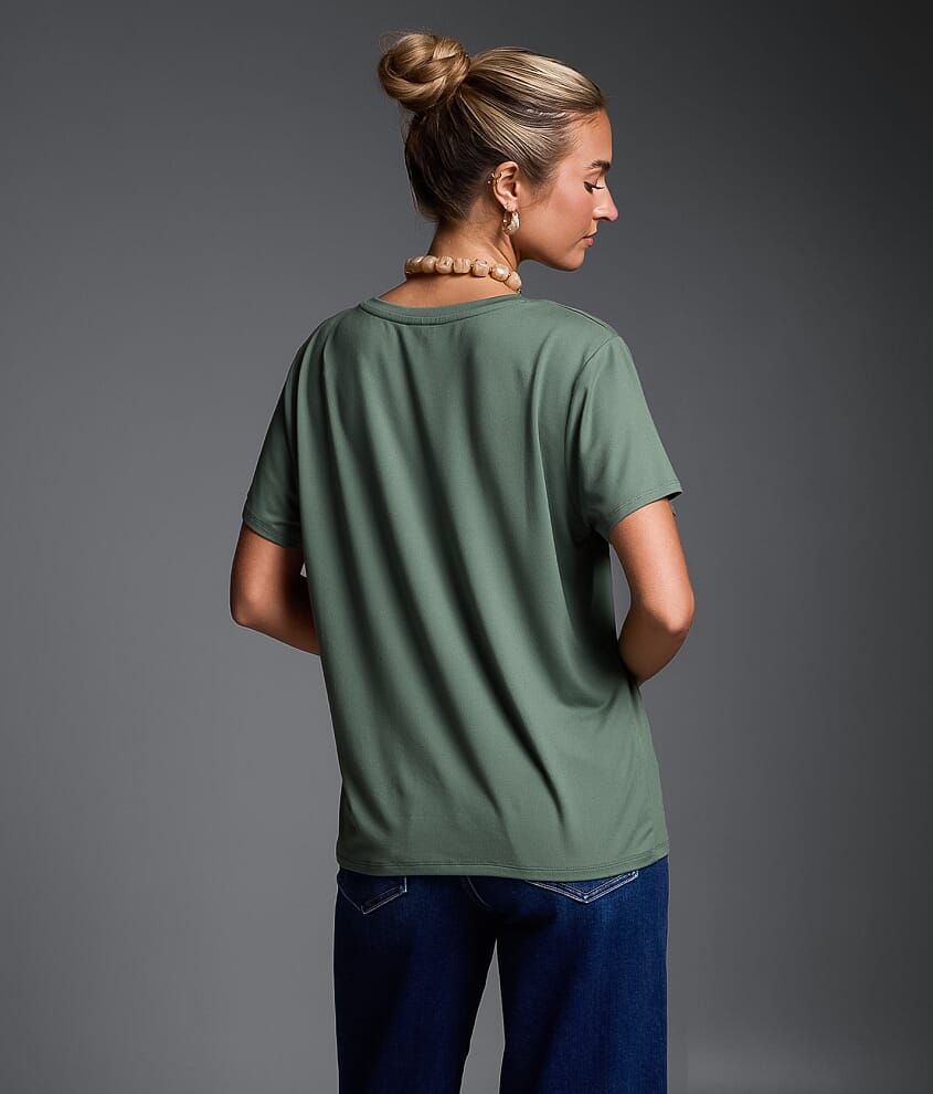 Solid Knit T-Shirt