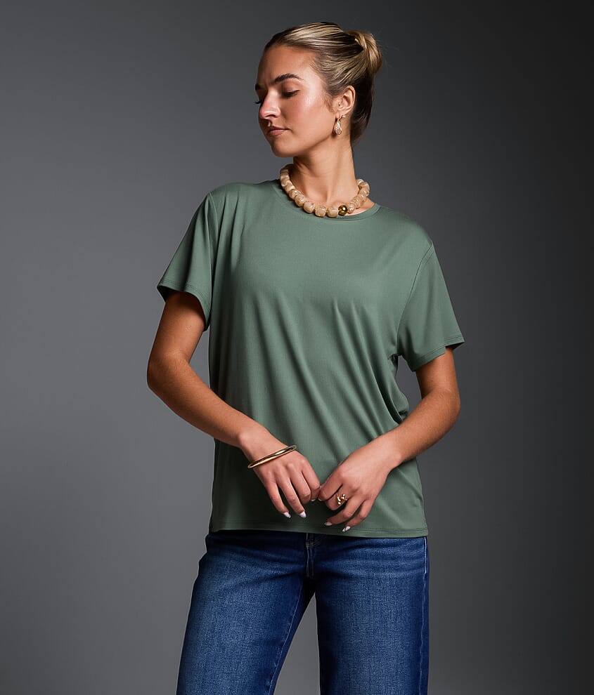 Solid Knit T-Shirt