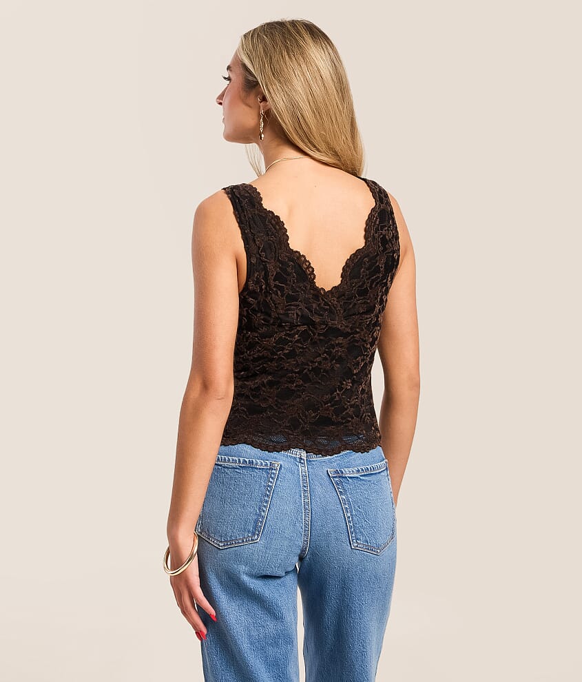 Velvet Flocked Tank Top