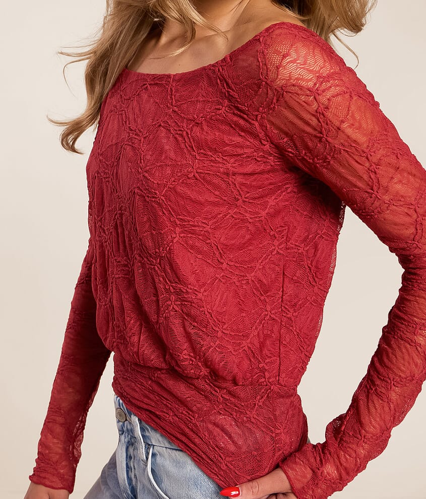 Boatneck Lace Top