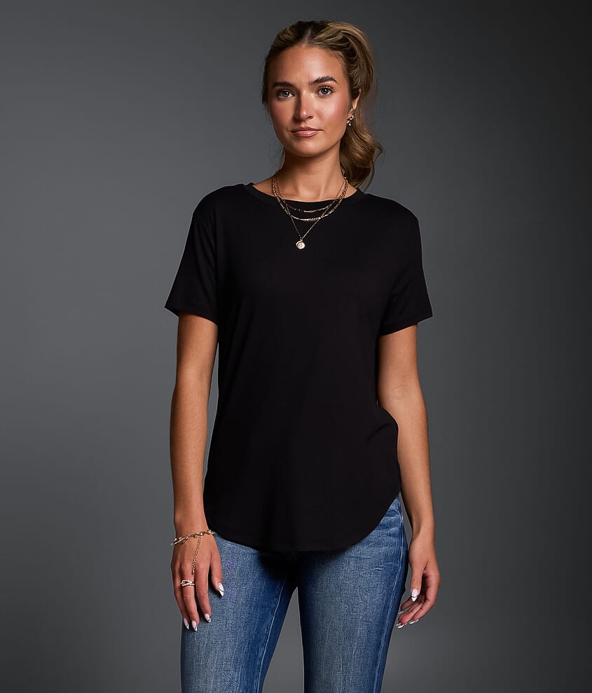 Solid Knit T-Shirt - thumbnail 2