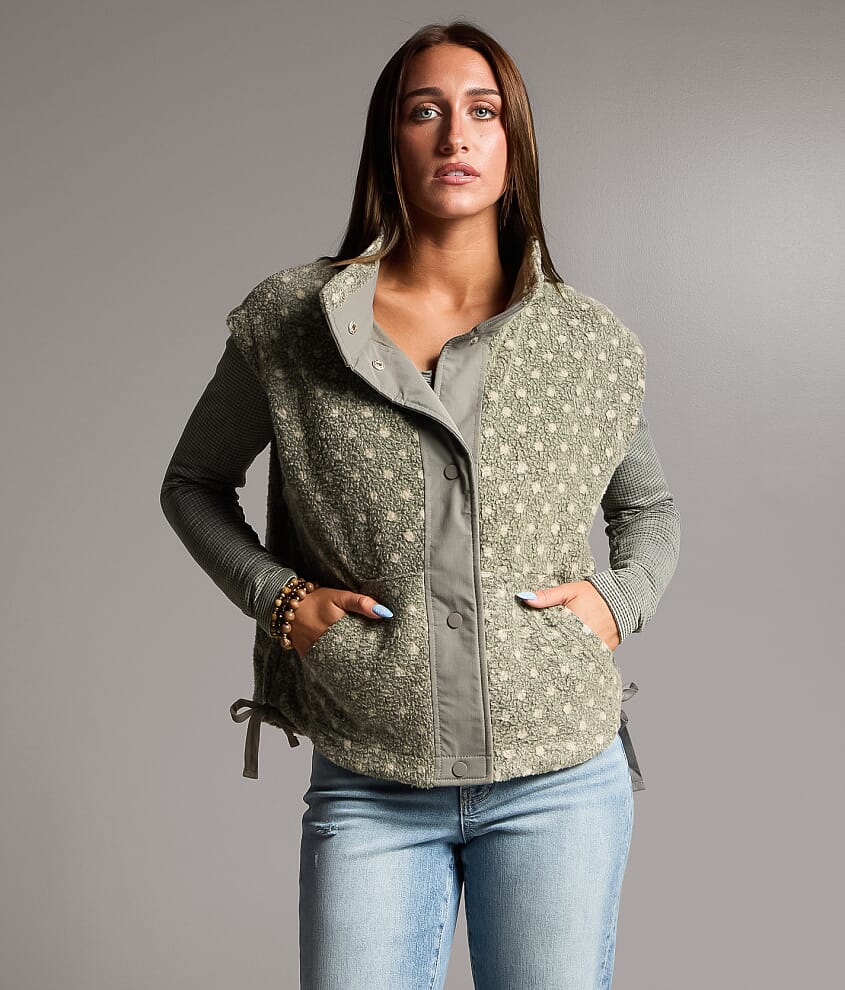 Boundless Edit - Polka Dot Sherpa Vest