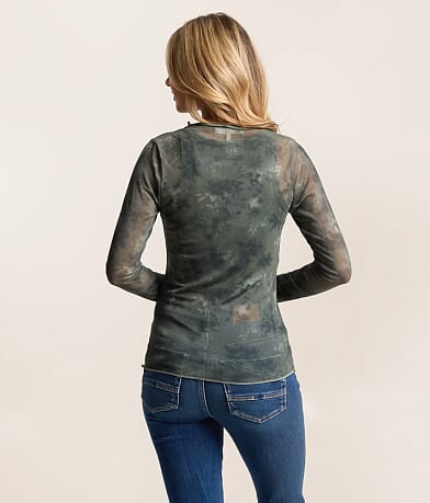 Floral Mesh Top thumbnail 3