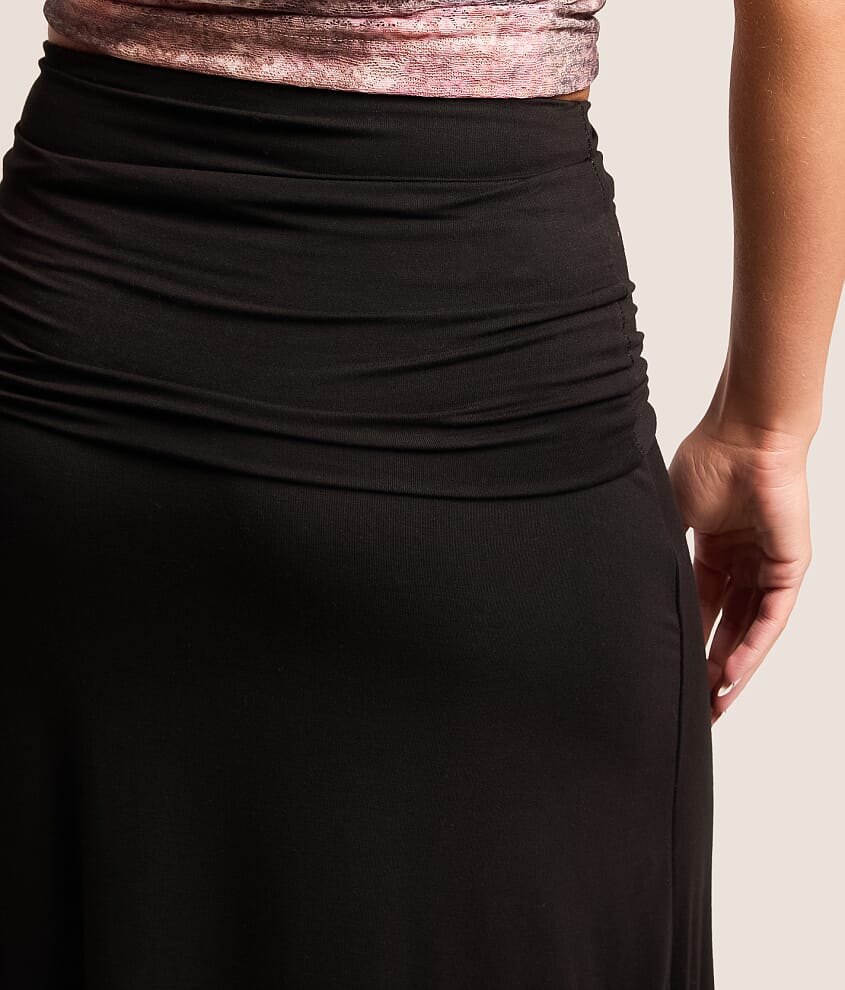 Foldover Maxi Skirt