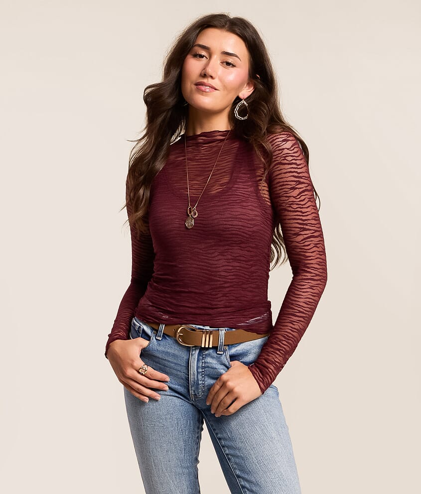 Zebra Mesh Top