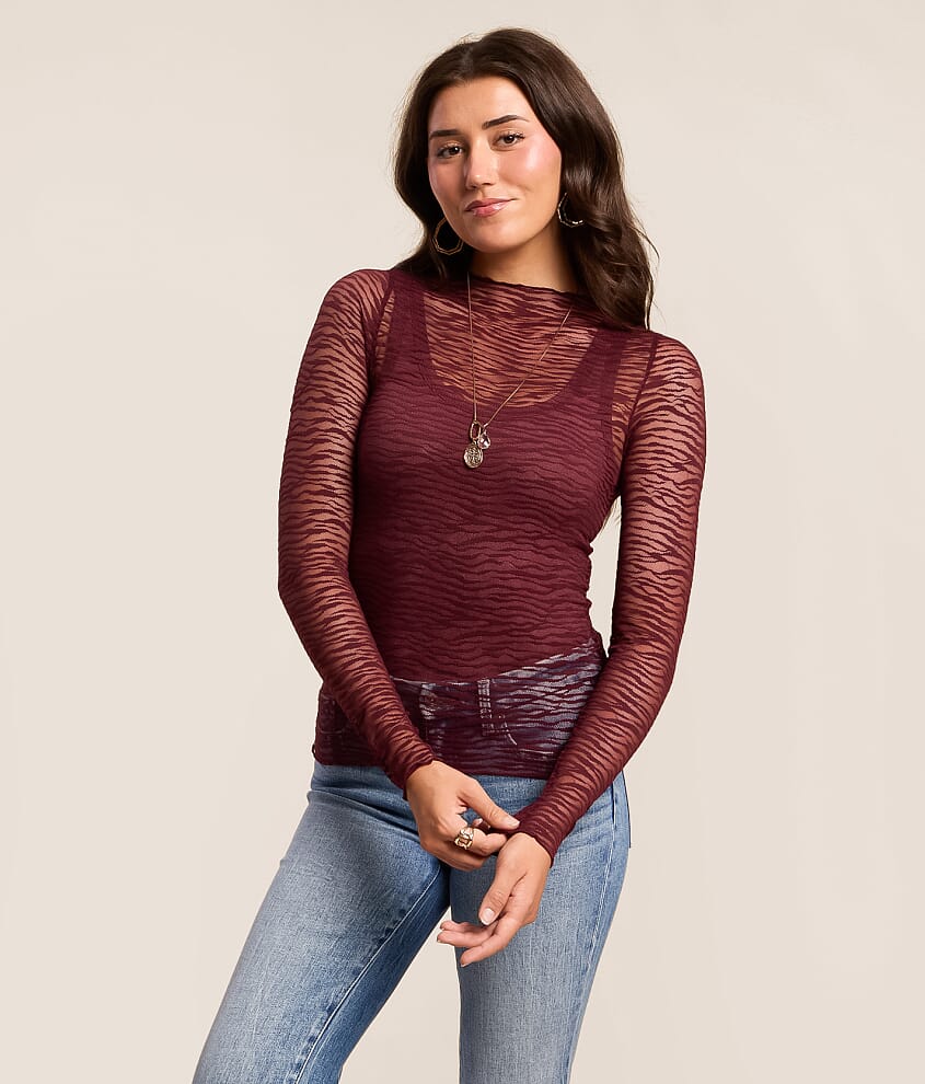 Zebra Mesh Top - thumbnail 2