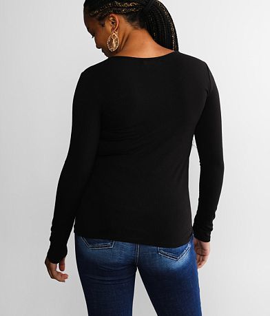 red by BKE Lace-Up Top BACK