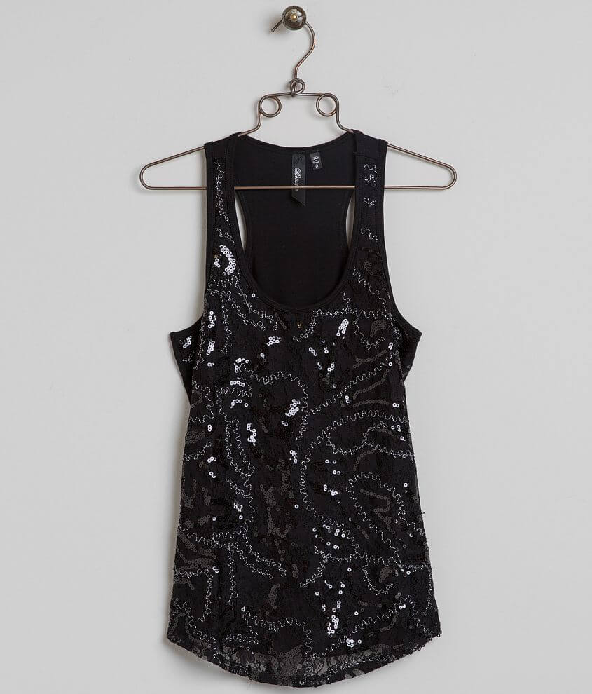 BKE Boutique Lace Tank Top front view