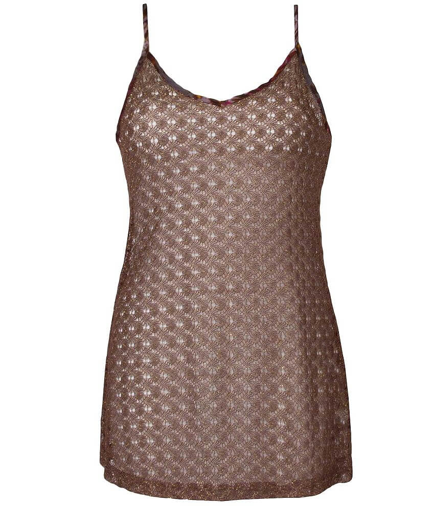 Gimmicks by BKE Lace Tank Top front view