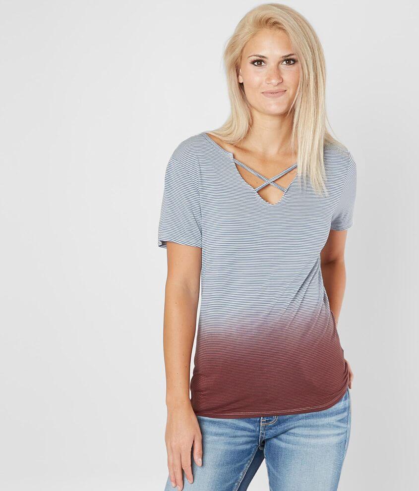 Bke Strappy Dip Dye T Shirt
