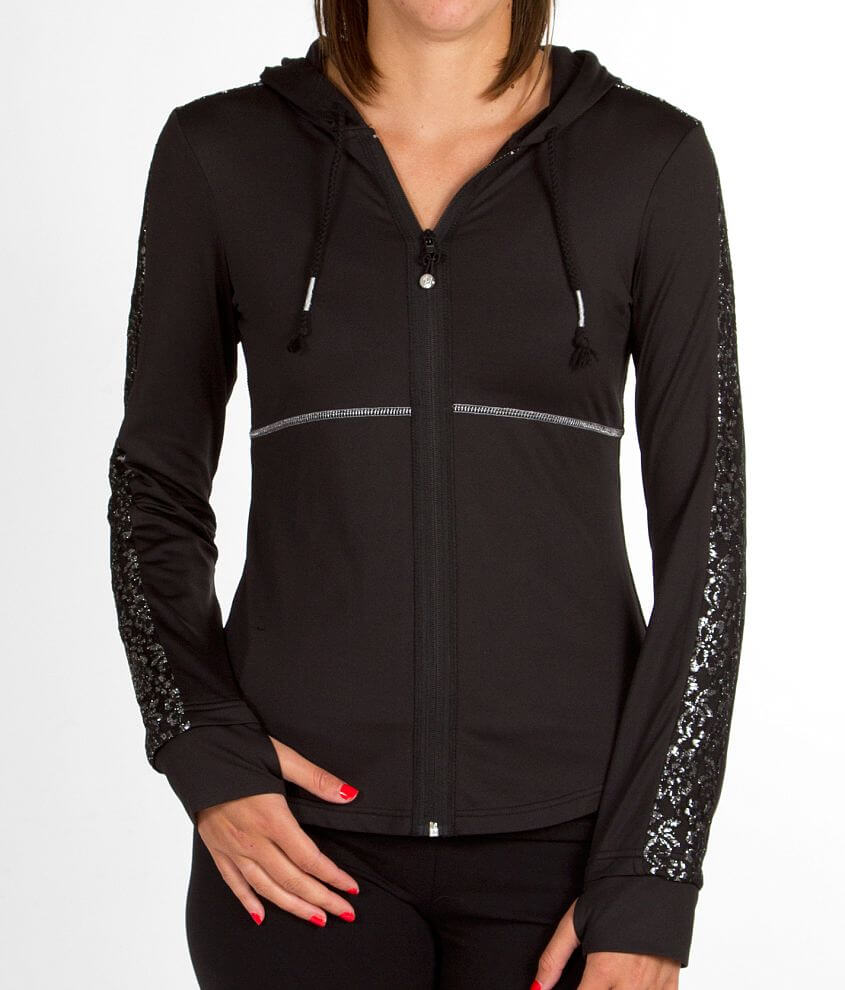 BKE SPORT Lace Hooded Active Jacket front view