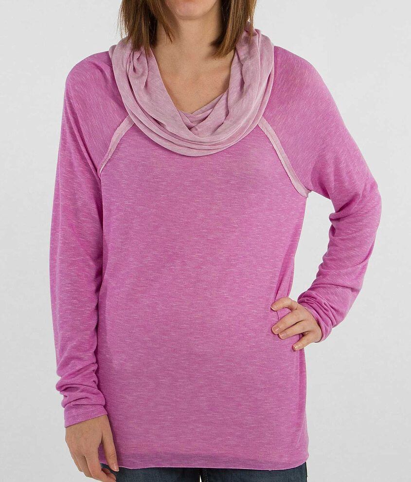BKE lounge Cowl Neck Top front view