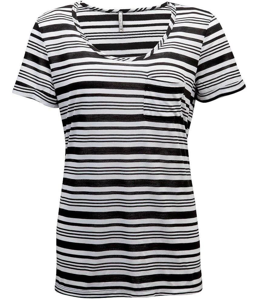 BKE core Striped T-Shirt front view