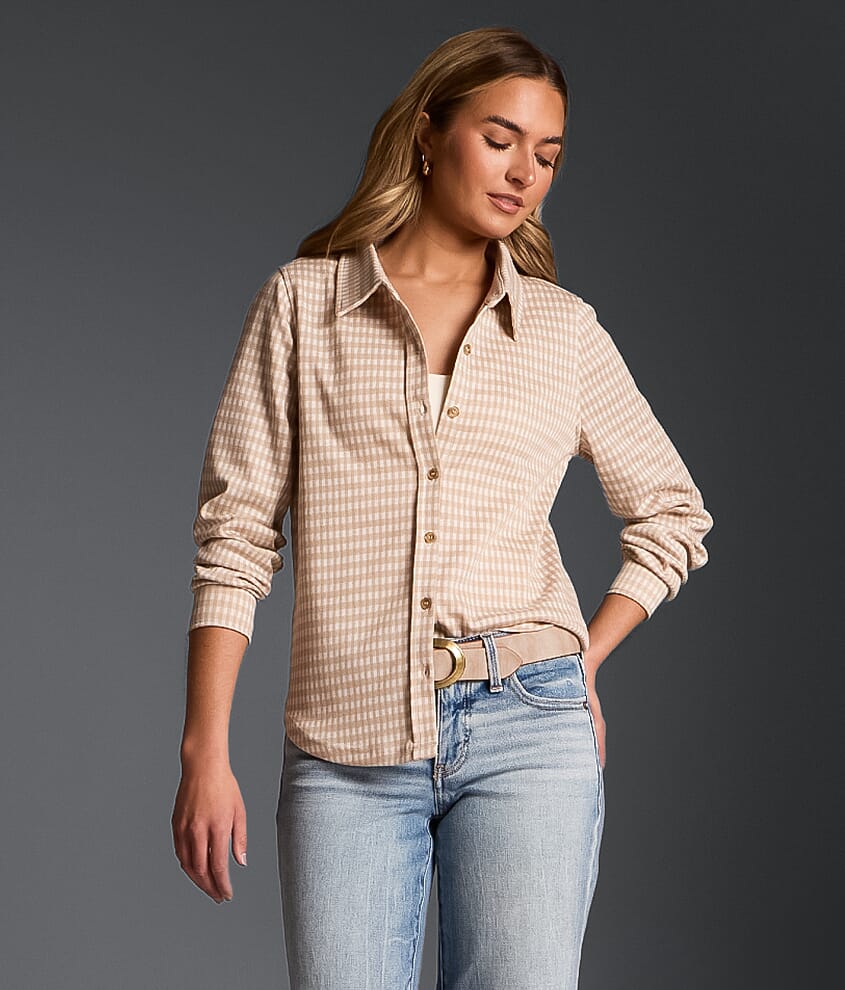 gingham dress shirts Chambers Performance Shirt by Southern Marsh Strawberry Fizz and Blue / S catching pattern thats super easy to pair with everything from your weekend wardrobe. Women's Morning Markets Gingham Crop